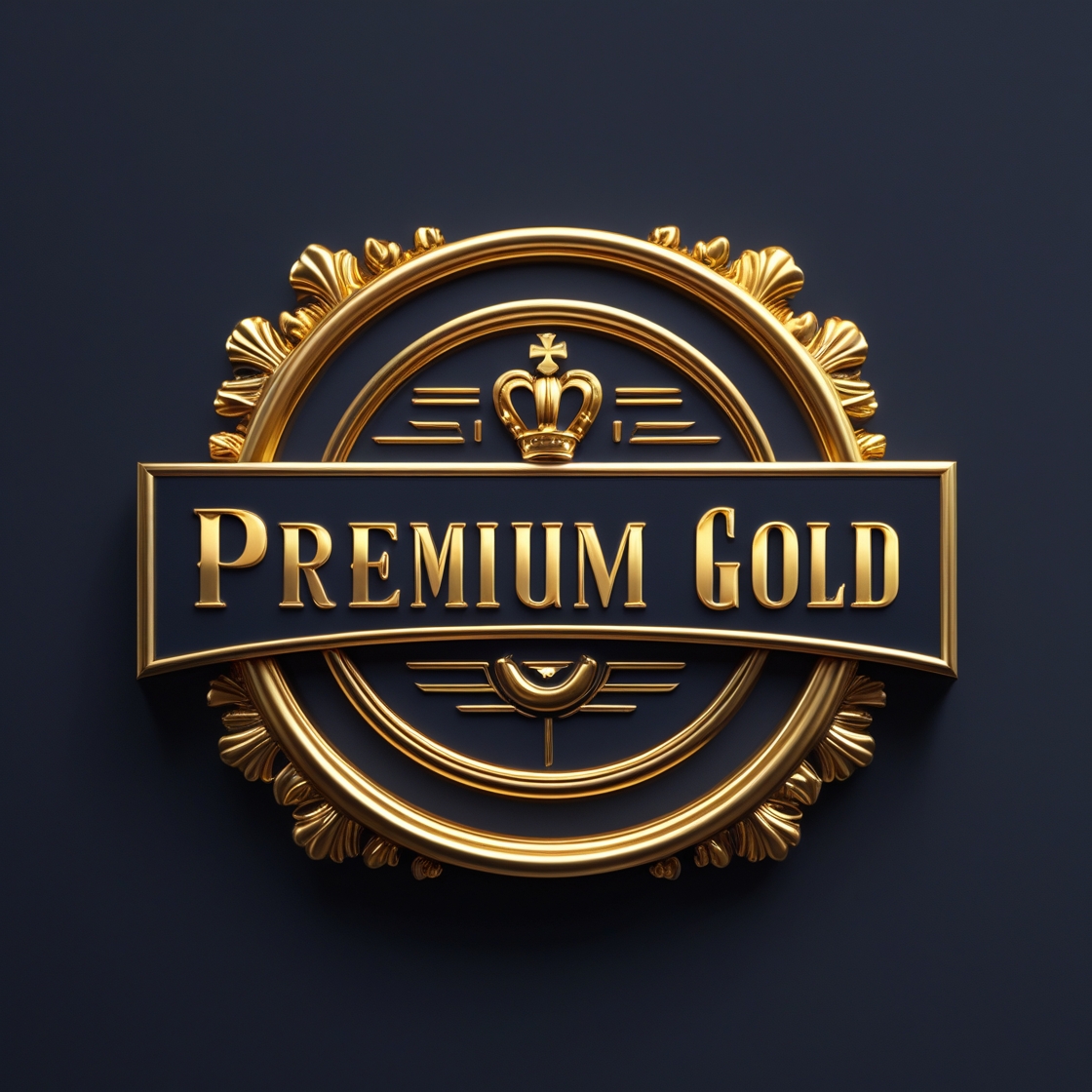 Leonardo_Phoenix_10_Generate_a_luxurious_3D_logo_with_a_premiu_0